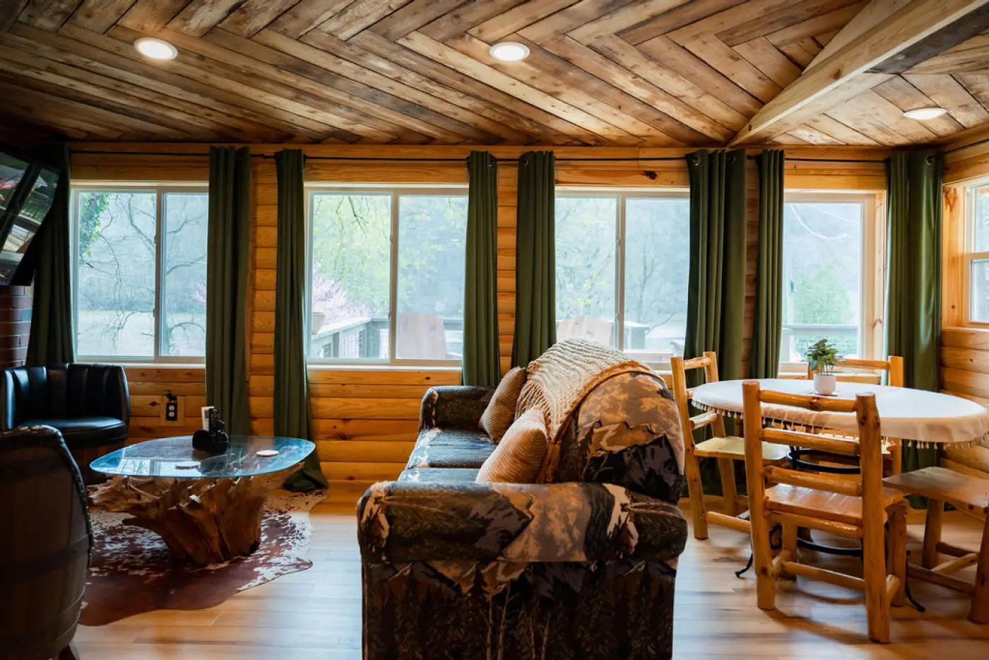 Photo 5 of The Hilltop Cabin — Lakefront with Hot Tub & Fire Pit