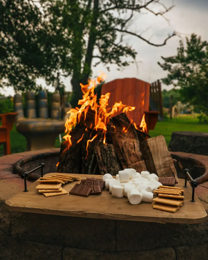 Fire pit at Ruby Ranch